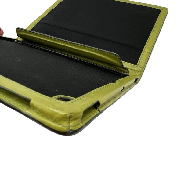 Coach Green Leather iPad Folio Case 10.5” Tablet Sleeve Preppy Minimalist - Picture 14 of 16